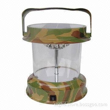 Solar lantern with plastic shell and transparent plastic cover